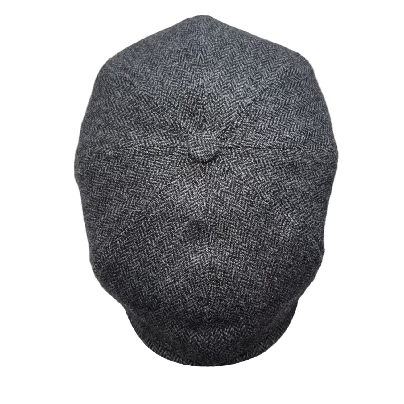 Tommy Shelby Newsboy Cap by FunkyBrims. Gray Herringbone