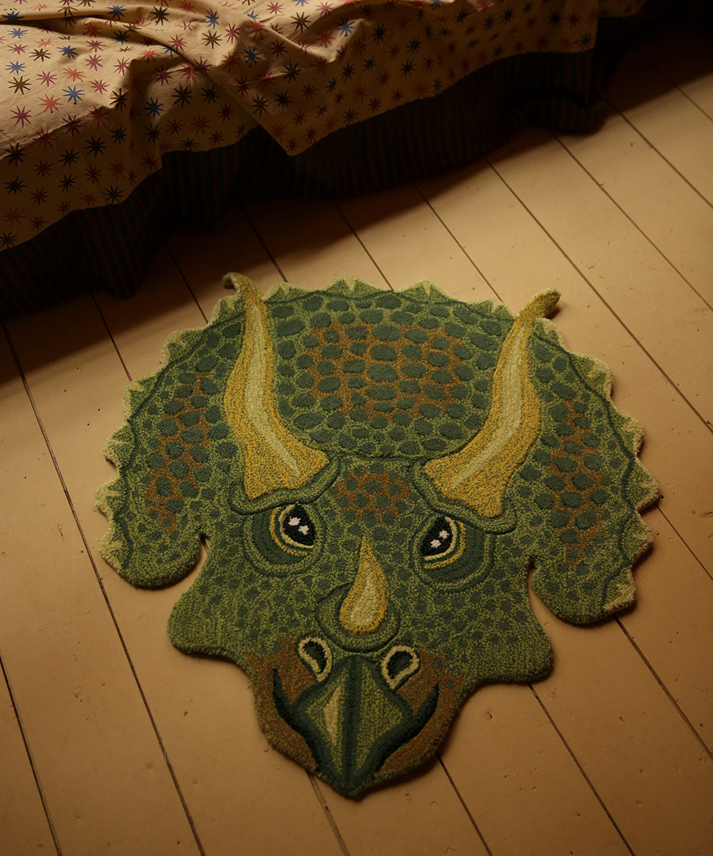 Triceratops Head Rug