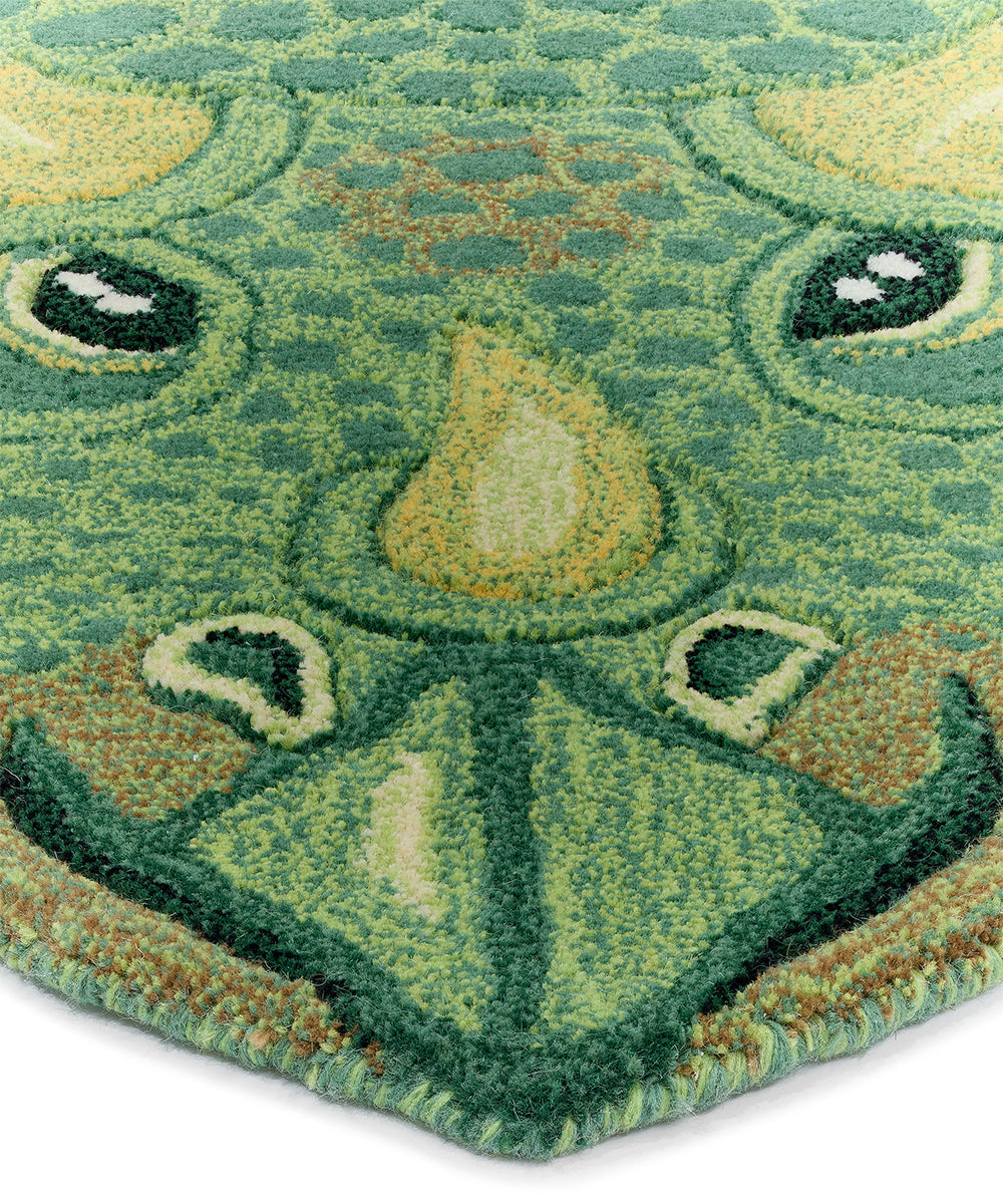 Triceratops Head Rug