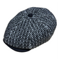 Black and white Italian wool newsboy cap by FunkyBrims.