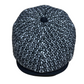 Black and white Italian wool newsboy cap by FunkyBrims.