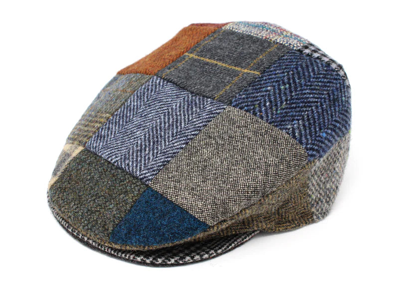 The Tweed Vintage Patchwork Cap in all colors by Hanna Hats of Donegal