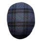 Winchester Plaid Flat cap by FunkyBrims. Blue and black plaid Wool cap made in Italy. 