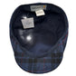 Winchester plaid Newsboy by FunkyBrims. Italian made 100% wool blue and black pattern.
