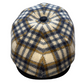 Yorkshire Plaid, blue and gold, newsboy at FunkyBrims