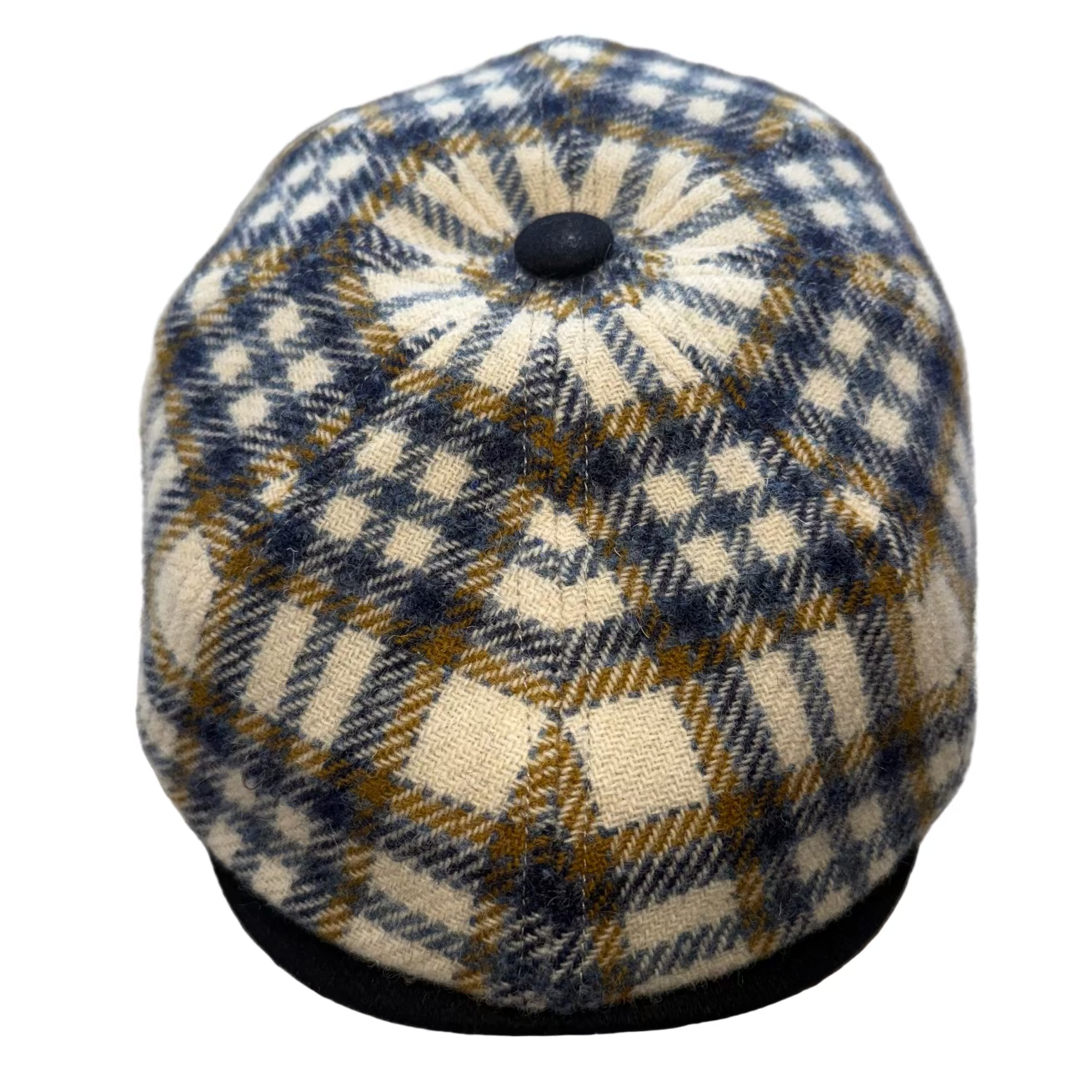 Yorkshire Plaid, blue and gold, newsboy at FunkyBrims
