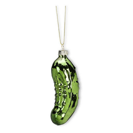 Green Dill Pickle Ornament-4"H