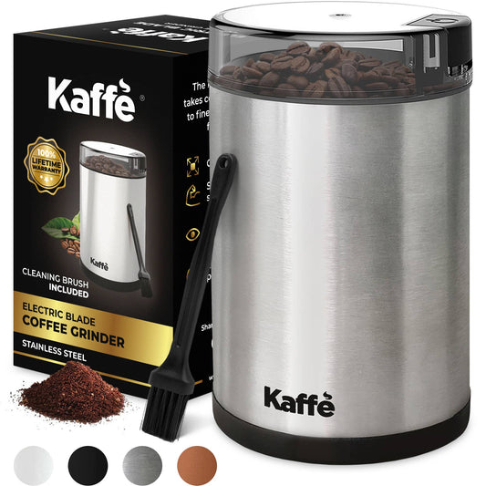 Kaffe Electric Coffee Grinder w/ Cleaning Brush