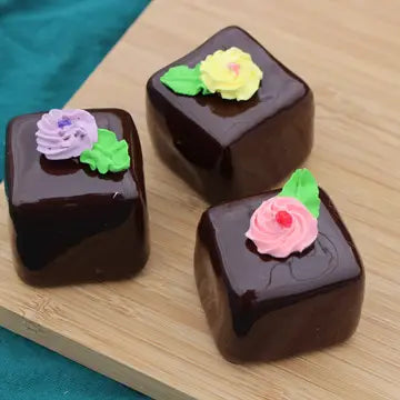 Large Fake Chocolate Petit Fours - Set of 3