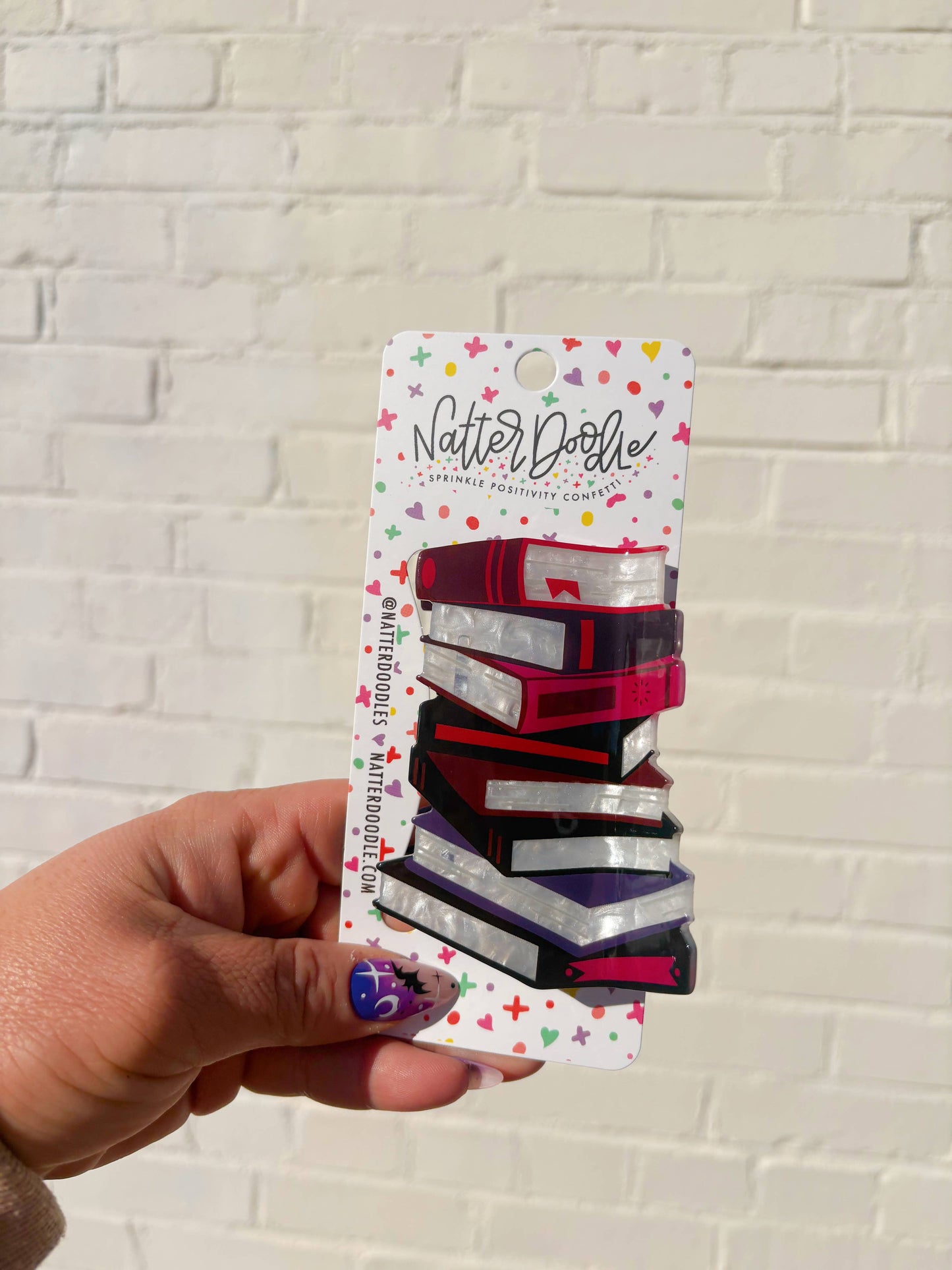 Black Book Stack Hair Claw