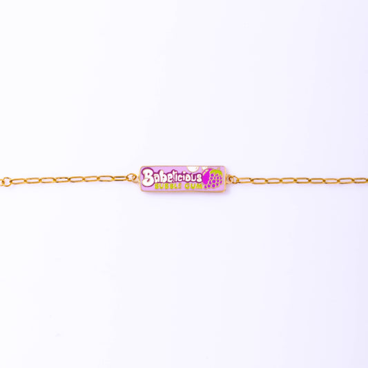 Babelicious Bubble Gum Bracelet - 18k Gold Gilt Enamel