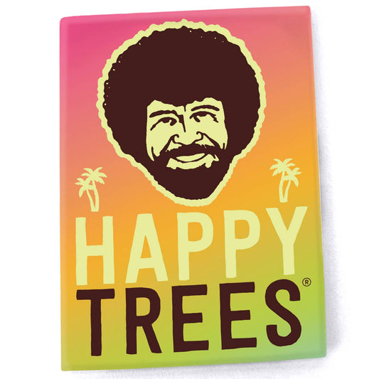 Bob Ross "Happy Trees" Novelty Quote Magnet