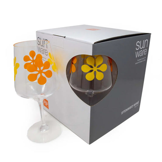 Acrylic 18oz Wine Goblets - Modfest Design