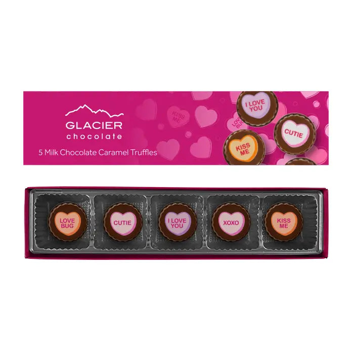 Glacier 5 Piece Valentine's Day Caramels