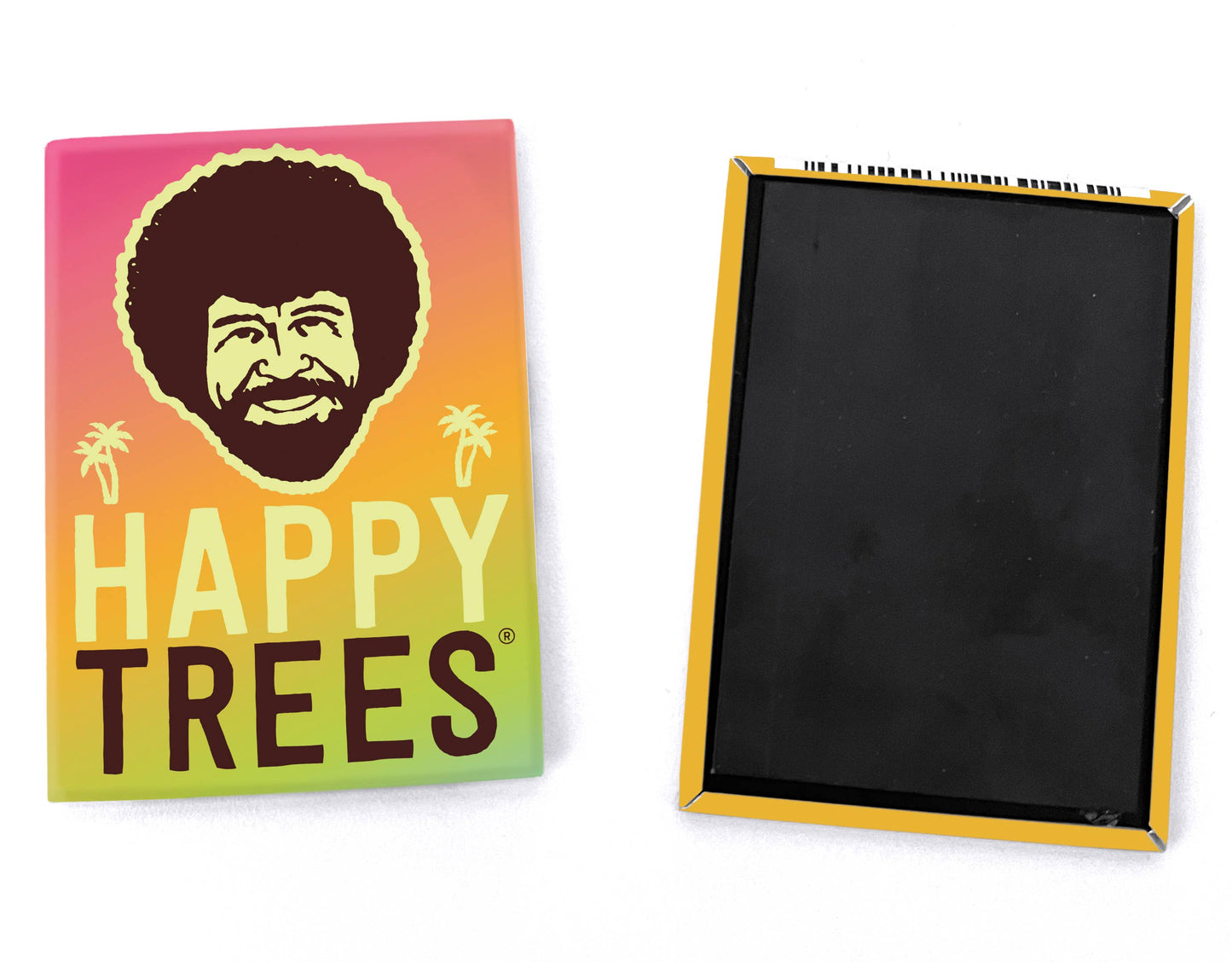 Bob Ross "Happy Trees" Novelty Quote Magnet