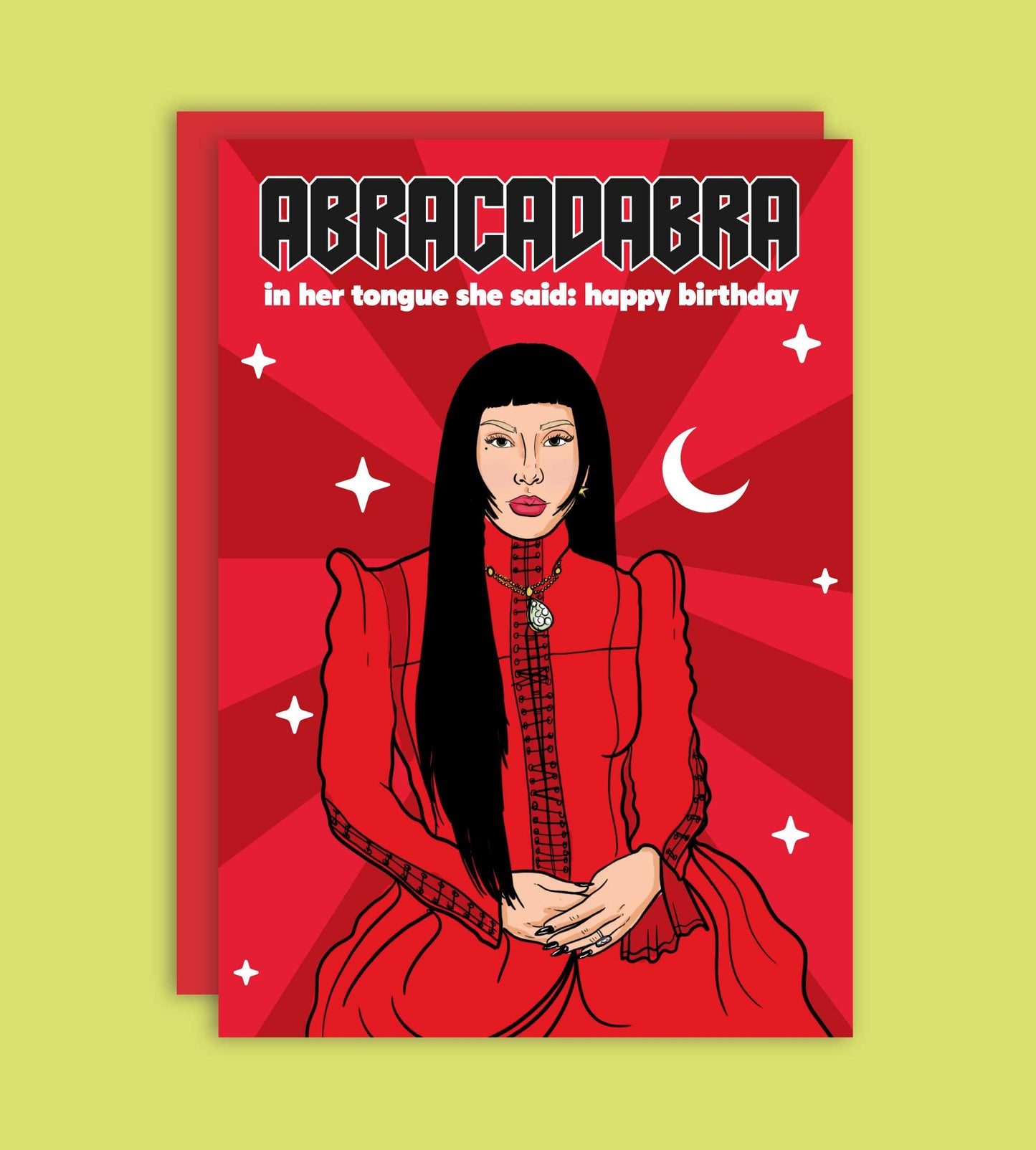 Abracadabra Lady Gaga Greeting Card