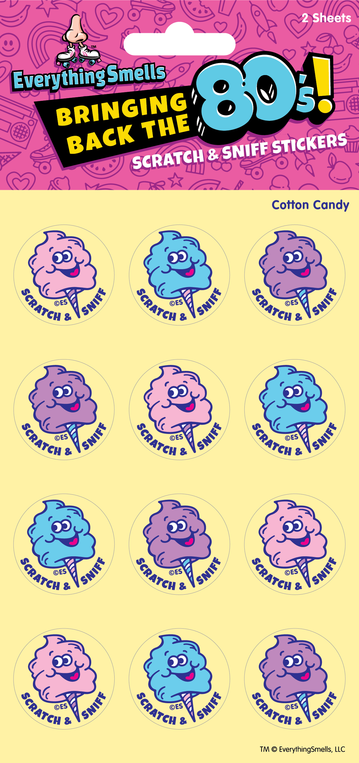 Cotton Candy Scratch & Sniff Stickers