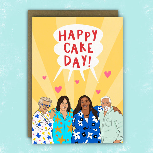 Funny Birthday Card - Great British Bake Off - Cake Day