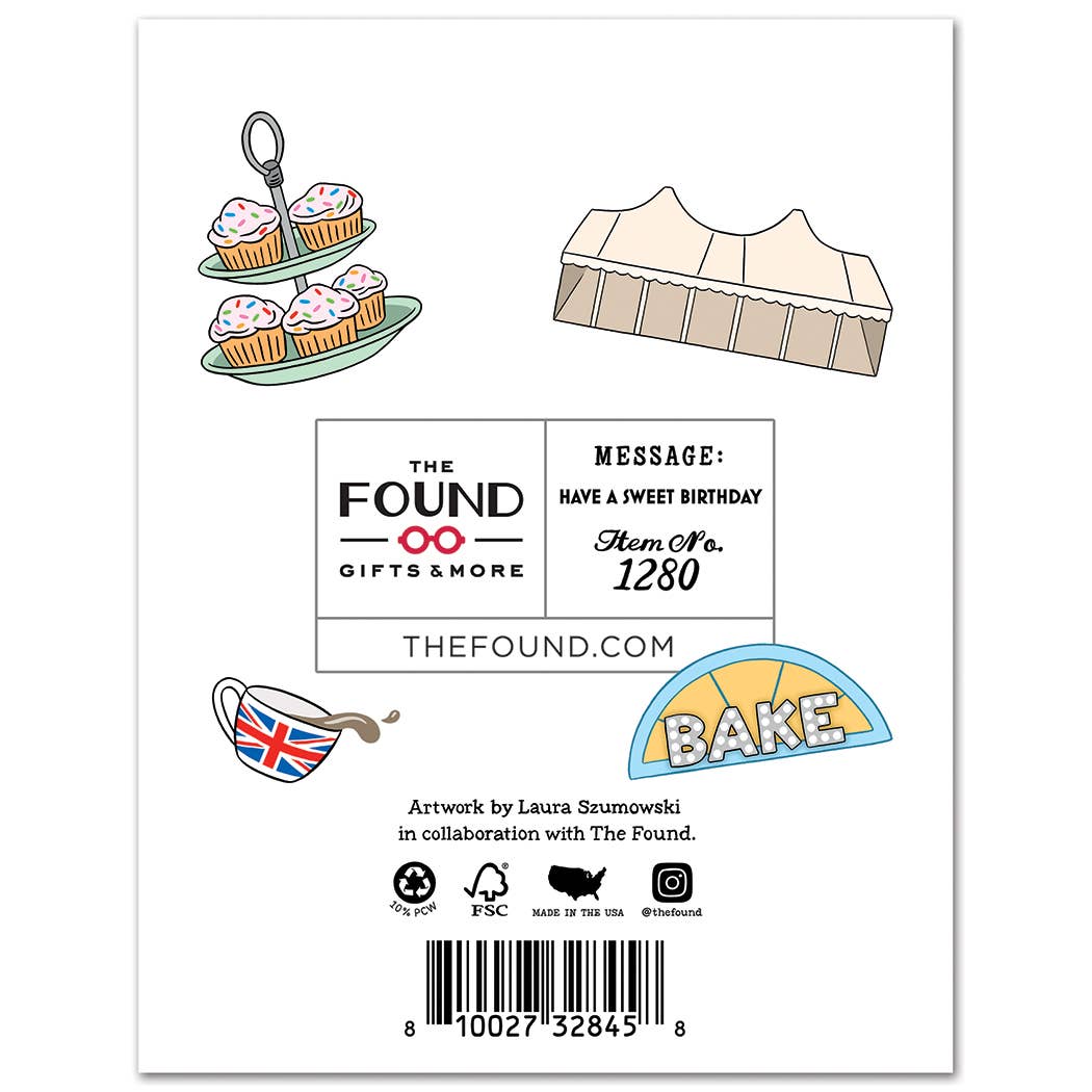 British Bake Off Birthday Card