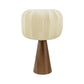 Metal Table Lamp w/ Pleated Fabric Shade & Inline Switch