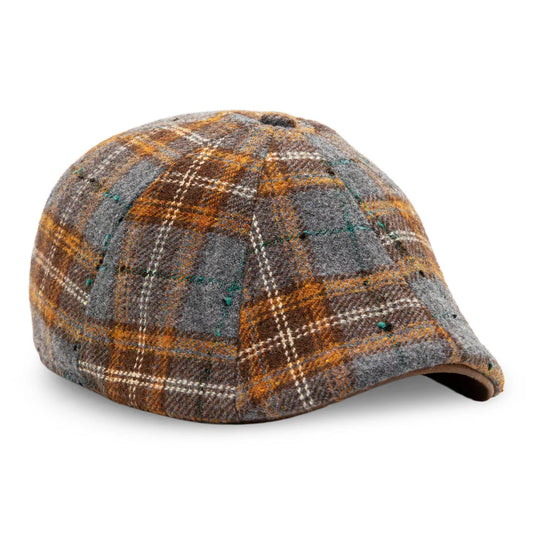 The Autumn Rose - Autumn Plaid Newsboy Cap by Boston Scally Co.