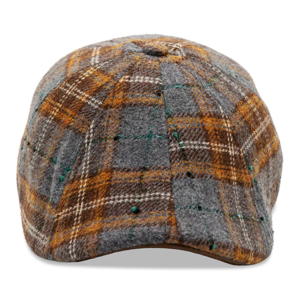 The Autumn Rose - Autumn Plaid Newsboy Cap by Boston Scally Co.