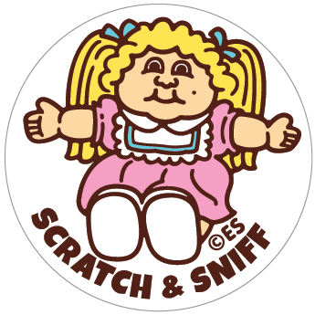Baby Powder Doll Scratch & Sniff Stickers