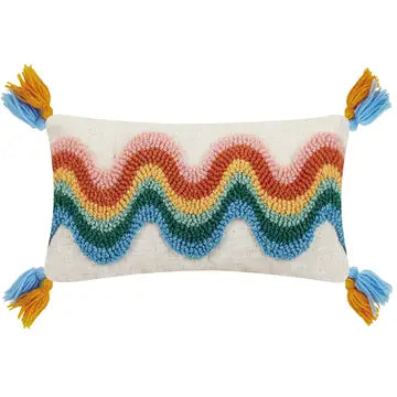 Rainbow Wave with Tassels