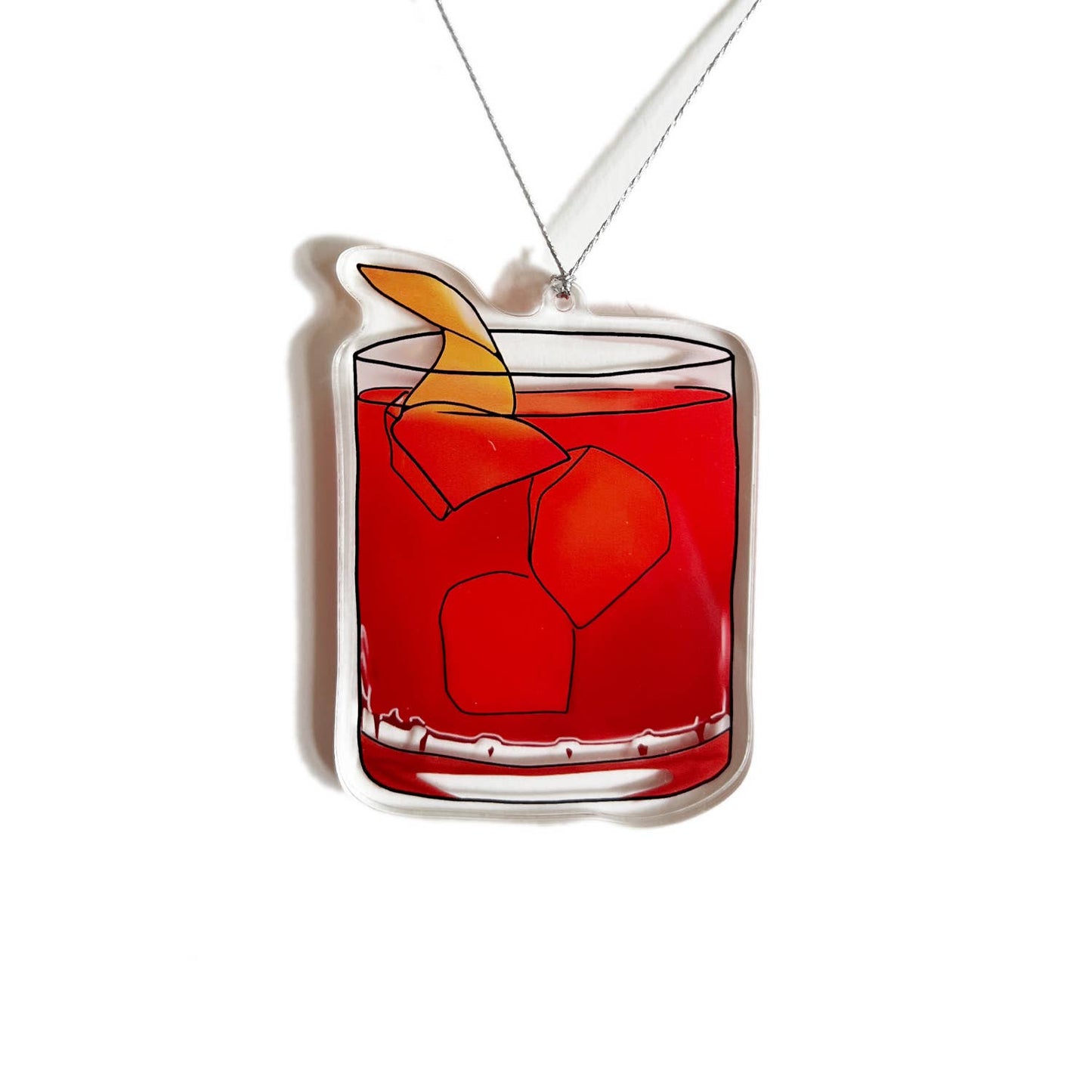 Negroni Old Fashioned Cocktail Christmas Ornament
