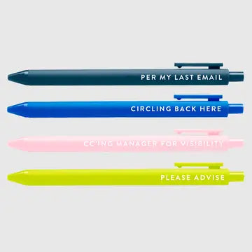 Corporate Lingo Passive Agressive Pen Set