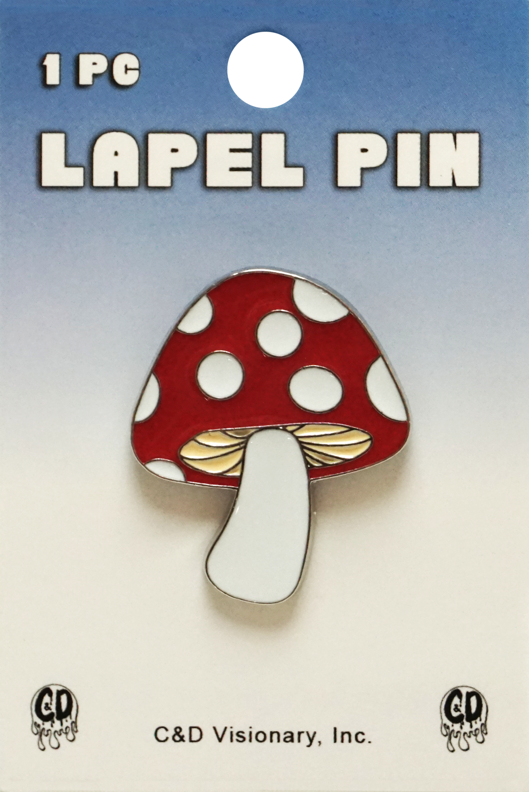 Enamel Pin - Red Cap Spotted Mushroom (Fly Agaric)