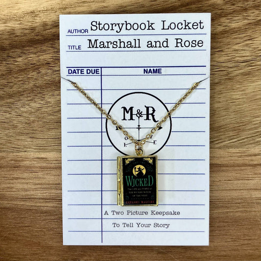 Book Locket Wicked Necklace