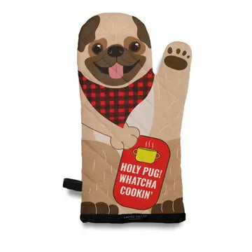 Holy Pug - Whatcha Cookin' Oven Mitt