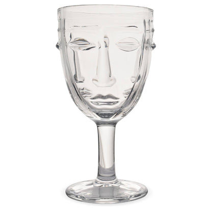 Clear Face Wine Glass