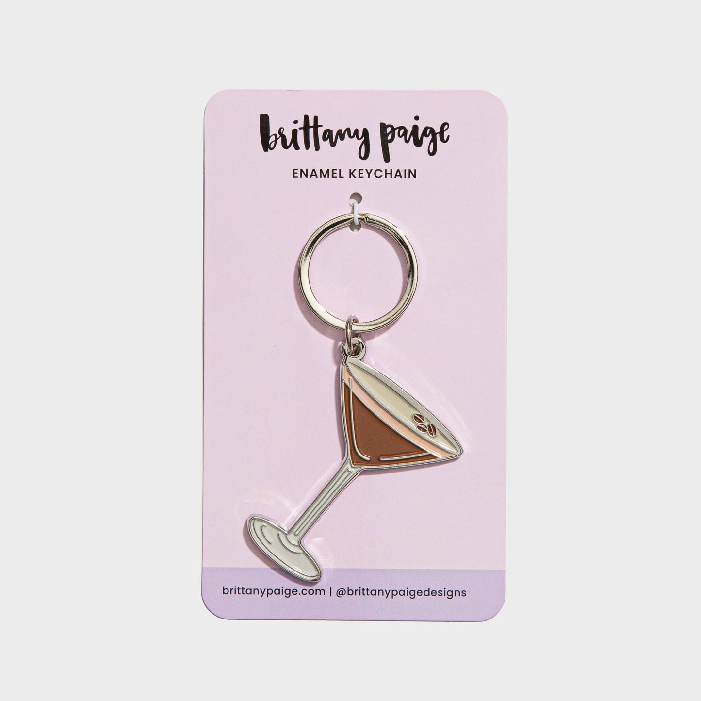 Espresso Martini Enamel Keychain