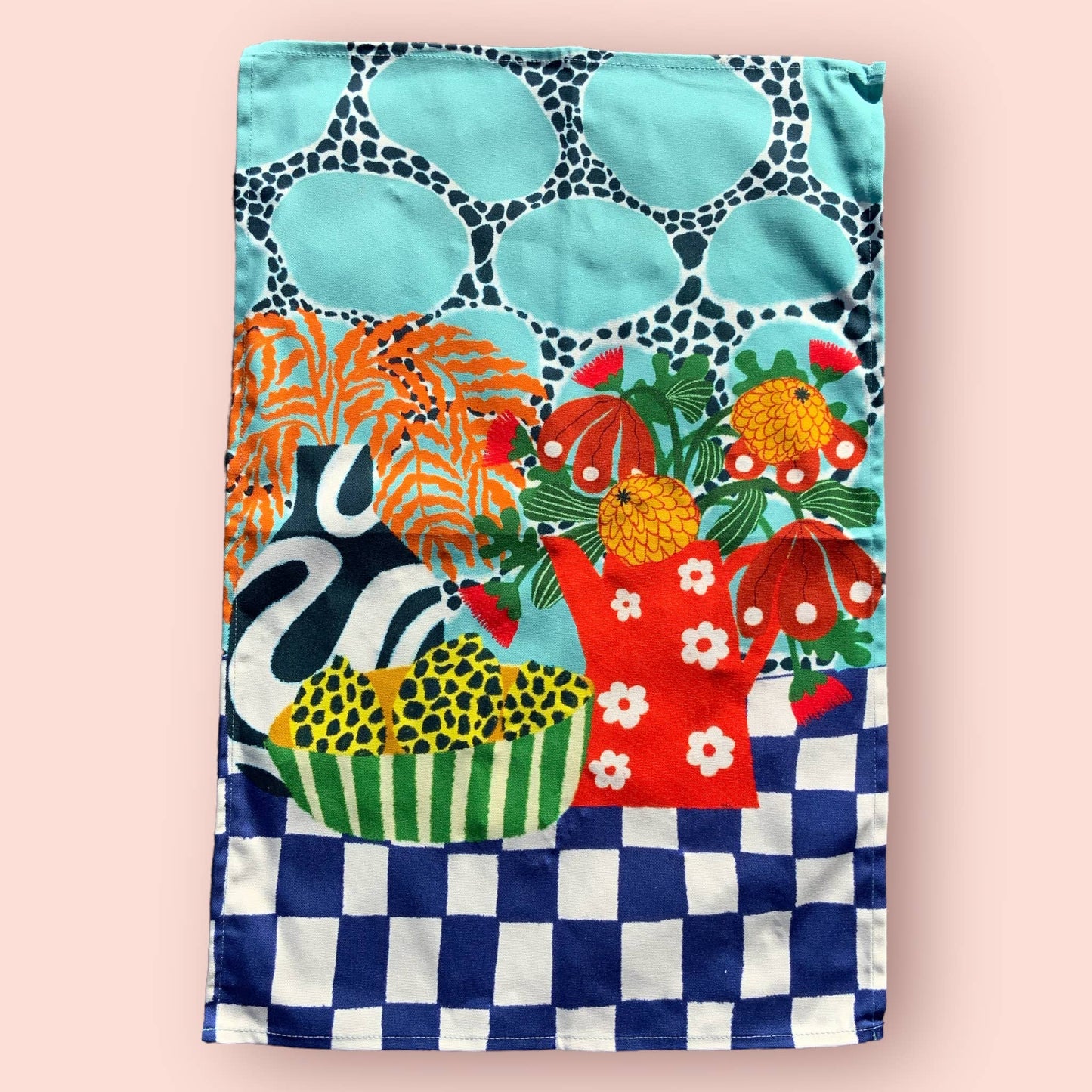 Flower Market Tea Towel