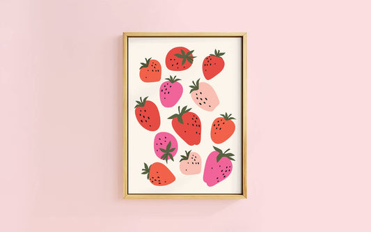 SUPER SWEET STRAWBERRIES ART PRINT