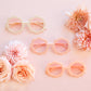 Adult Flower Sunglasses : Pink