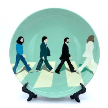 6 Inch Plate, Abbey Road - the Beatles By Cheryl Boland