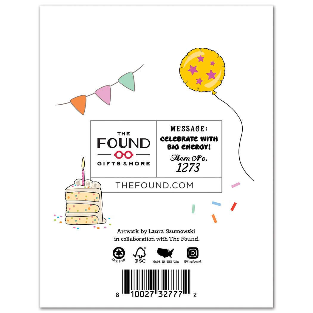 Labubu Big Energy Birthday Card