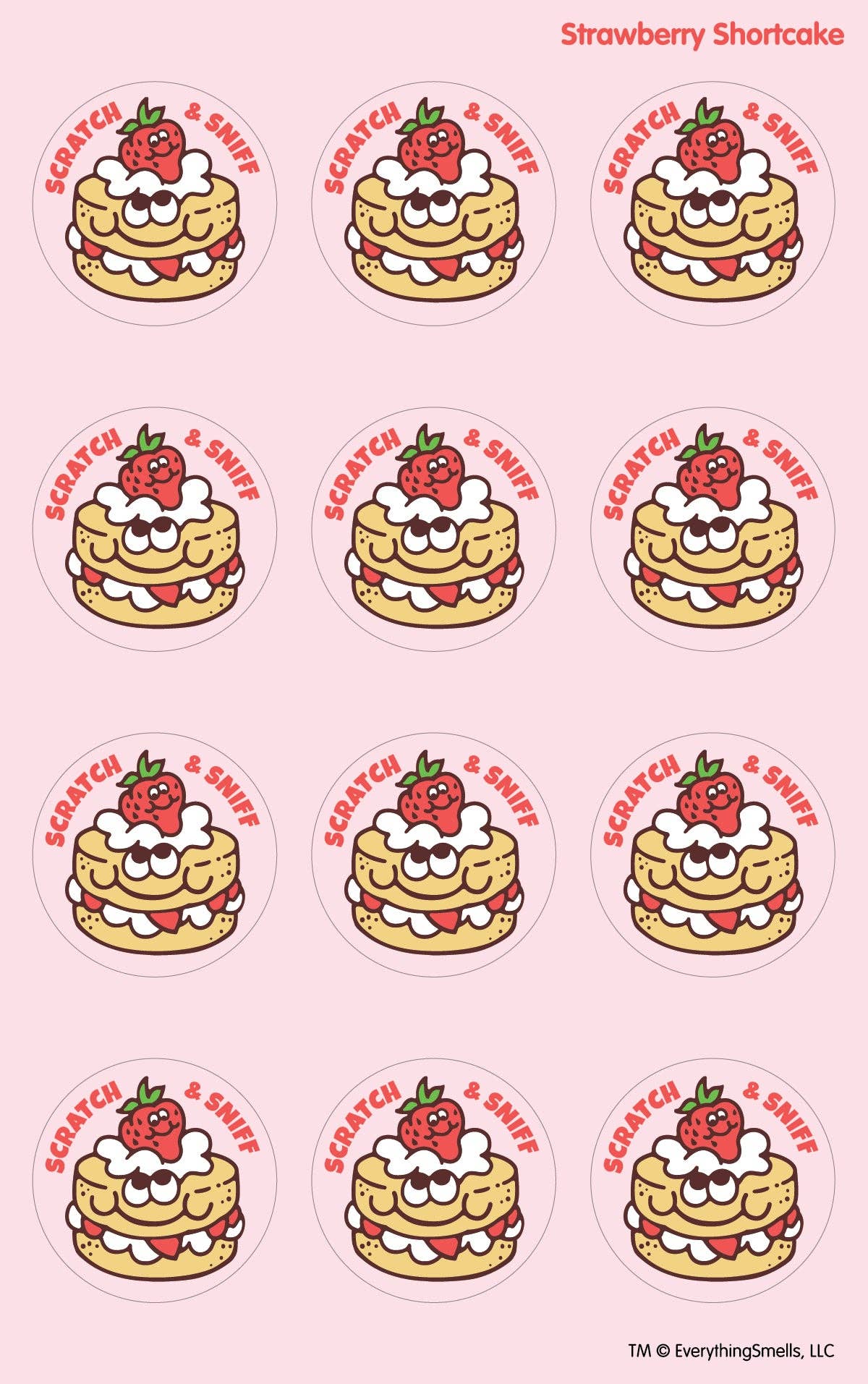 Strawberry Shortcake Scratch & Sniff Stickers