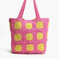 Lime Crochet Beach Tote