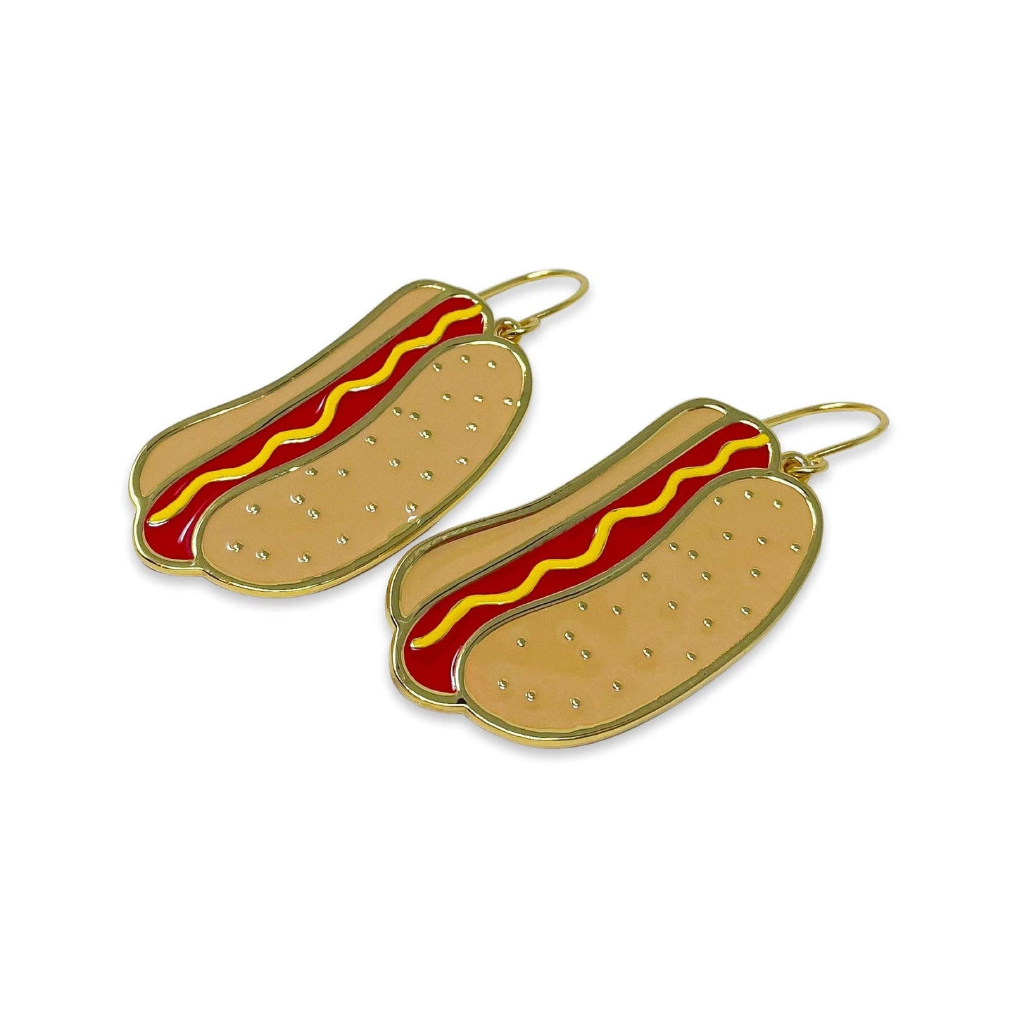 Hot Dog Charm Earrings