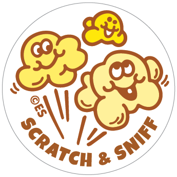 Buttered Popcorn Scratch & Sniff Stickers