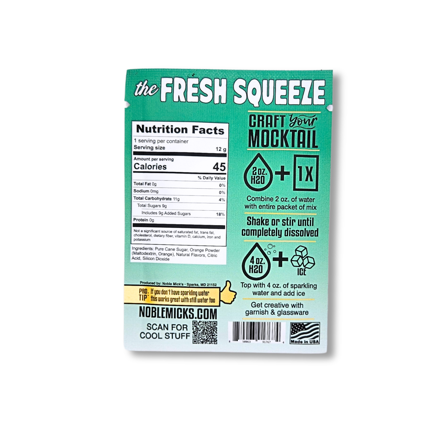 The Fresh Squeeze Single Serve Mocktail