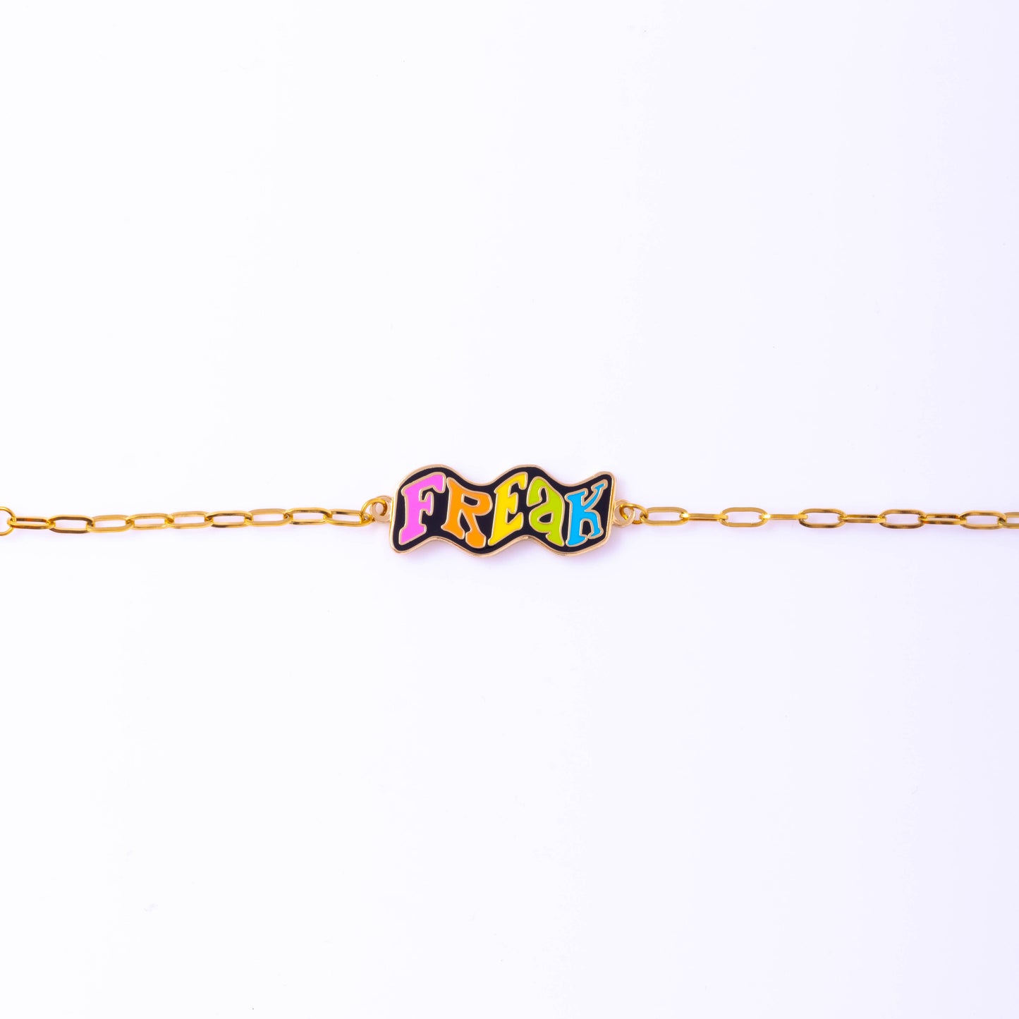 Freak Bracelet - 18k Gold Gilt Enamel Jewelry