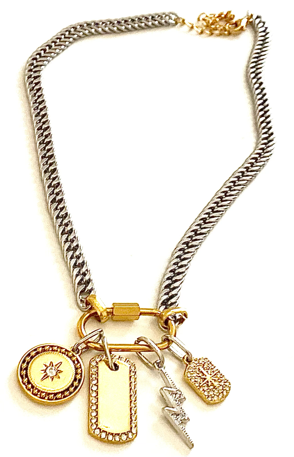 Carabiner Charm Amulet Necklace