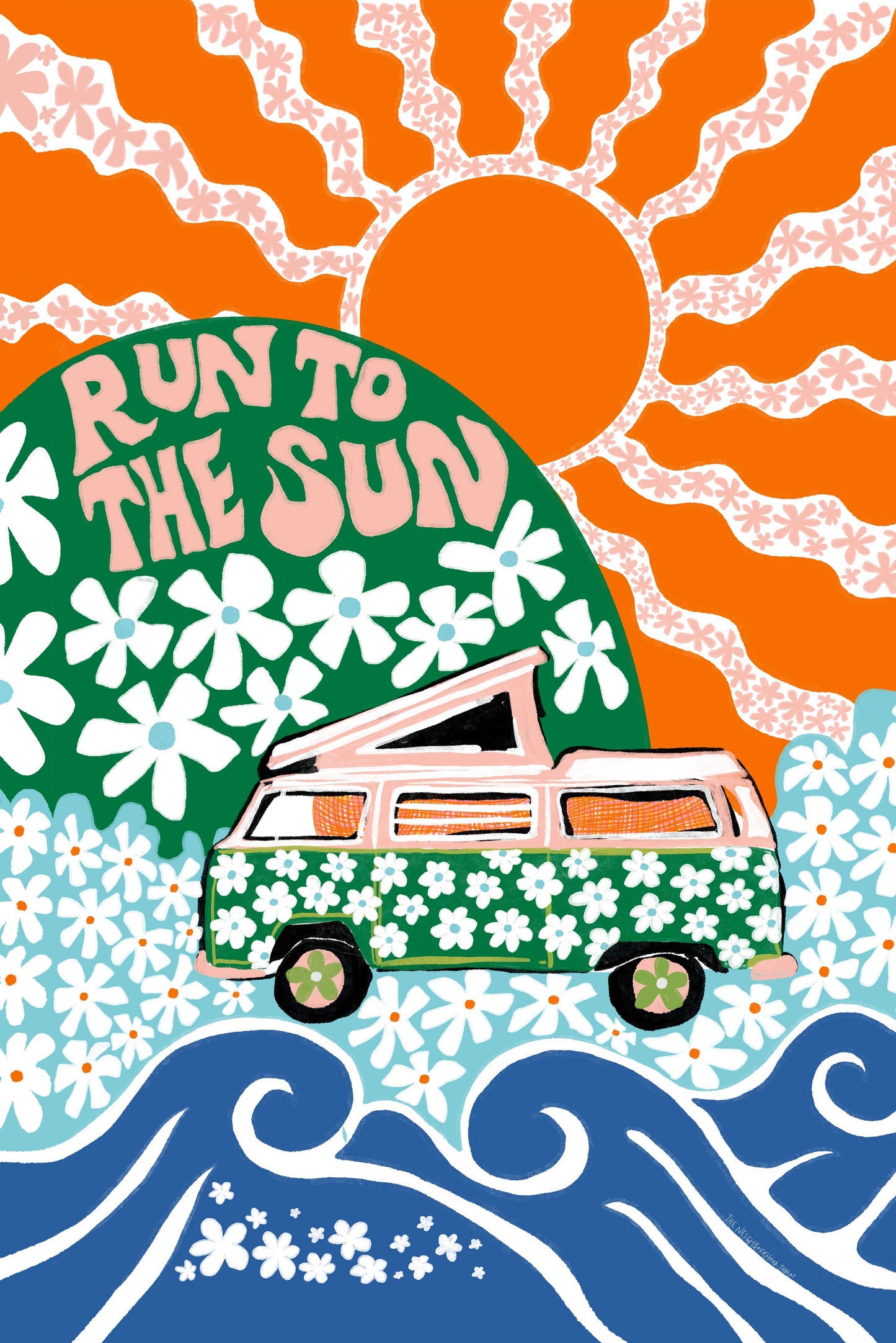 Run To The Sun Art Print