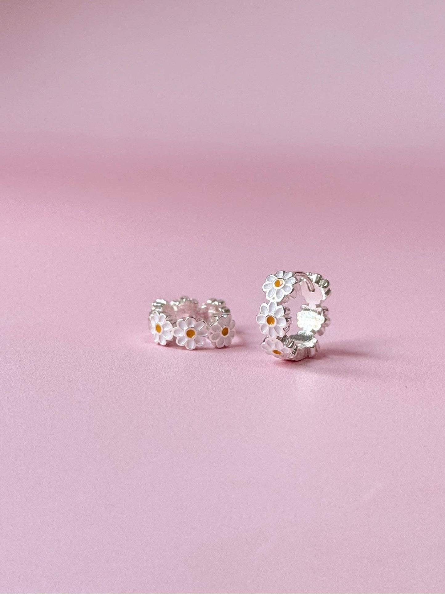 Daisy Mini Hoop Earrings