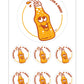 Orange Soda Scratch & Sniff Stickers